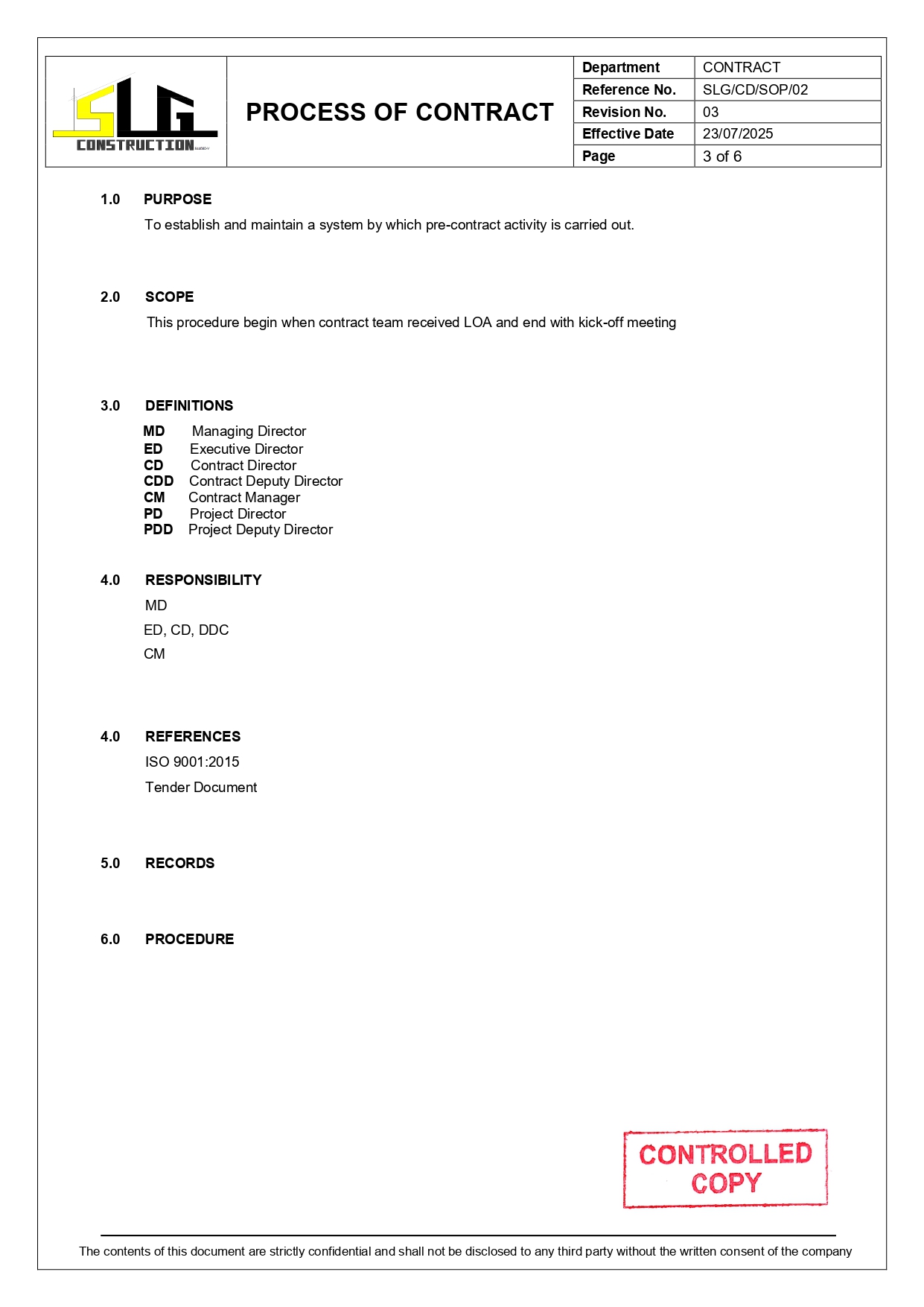 SLG-PRO-SOP Page 3